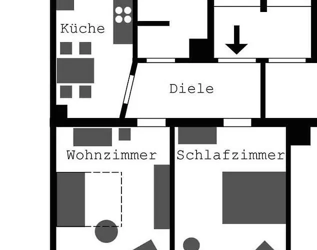 Schoener Wohnen Im Denkmal - Grosszuegig Geschnitten, Kostenfreies Wlan Appartement *
